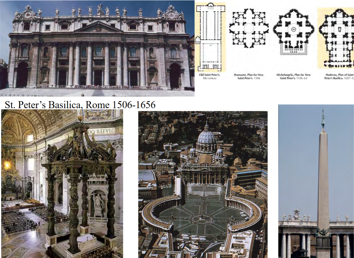 <p><span>&nbsp;</span><span style="font-family: Aptos, sans-serif">Describe the form of Bernini’s piazza of St. Peter’s. What are the architectural characteristics, symbolic, and spiritual values associated with Bernini’s design?</span></p>