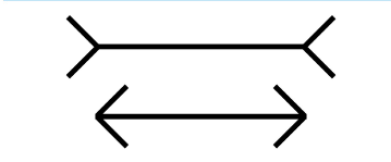 <p>Cultural Perception makes <span>two </span>lines<span> of the same length appear to be of different lengths.</span></p>