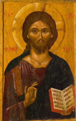 <p>Image of Jesus usually displayed in the main part of churches. </p>