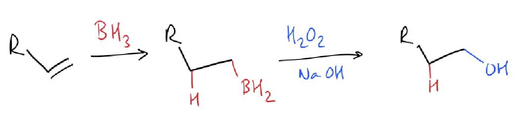 <p>why does this reaction not obey Markovnikov’s rule?</p>