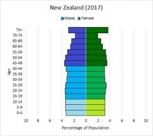 <ul><li><p>same proportion of younger, middle age, and older people</p></li><li><p>declining birth rate</p></li><li><p>low death rate</p></li><li><p>MEDC</p></li></ul>