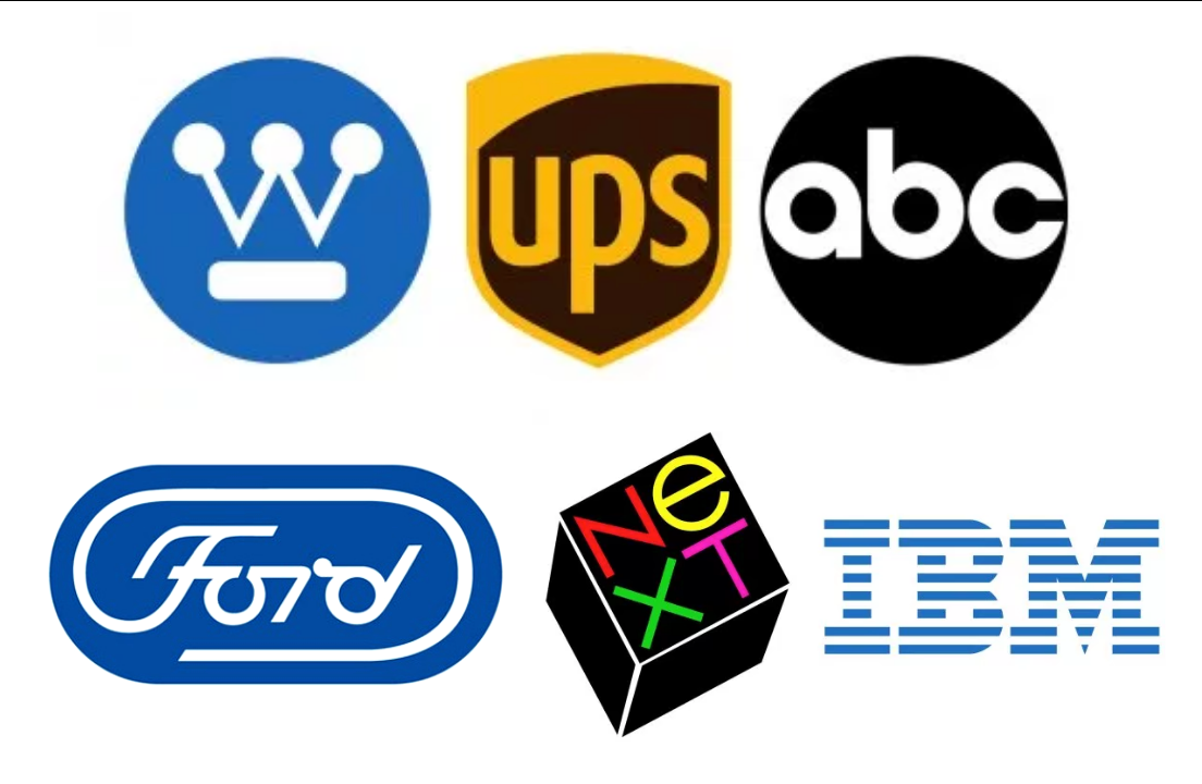 <ul><li><p>American multi-national company designer</p></li><li><p>a logo derives meaning from the thing it symbolizes not the other way around</p></li><li><p>logos that used simple shapes and forms, what the company stood for, the timelessness of the brand</p></li></ul><p></p>