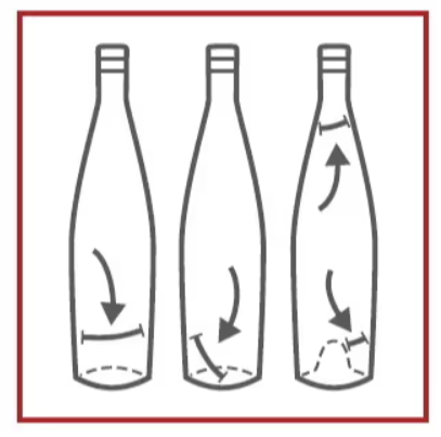 <p><strong><u>Critical Defect:</u></strong></p><p>Long thin strands of glass inside the bottle would probably break off when bottle is filled.</p>