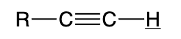 <p>terminal alkyne</p>