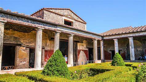 <p><strong>House of the Vettii</strong></p><p>Imperial Roman</p><p>Pompeii, Italy</p><p>2nd century BCE</p><p>Cut sandstone and fresco</p>