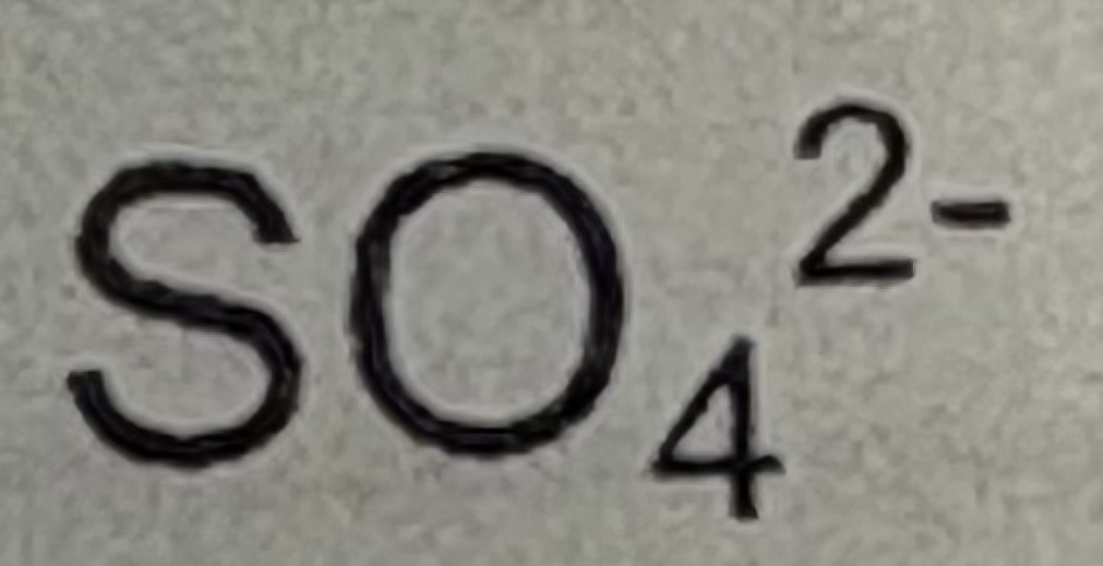 <p>SO4 2-</p>