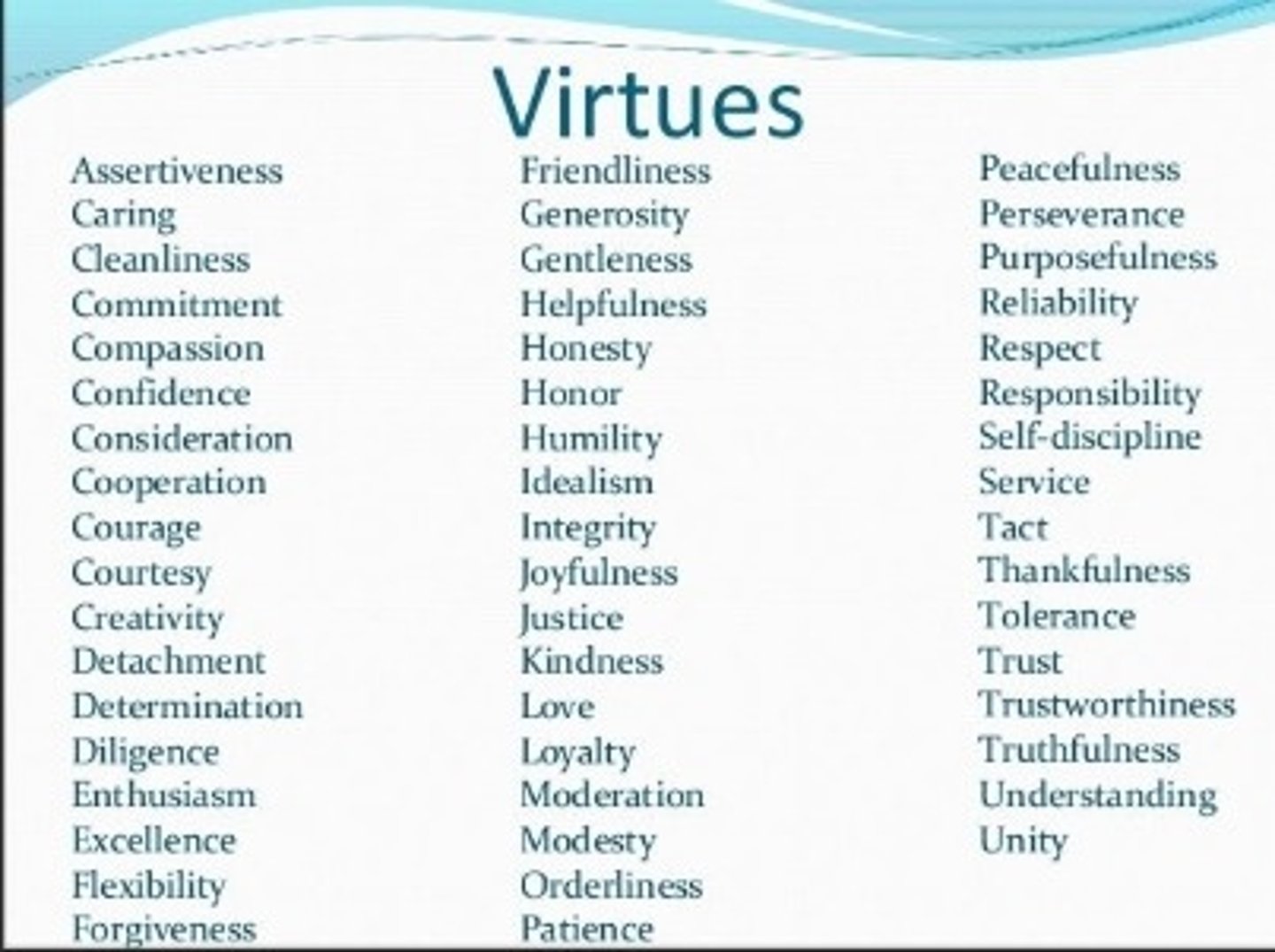 <p>the quality or practice of moral excellence or righteousness</p>