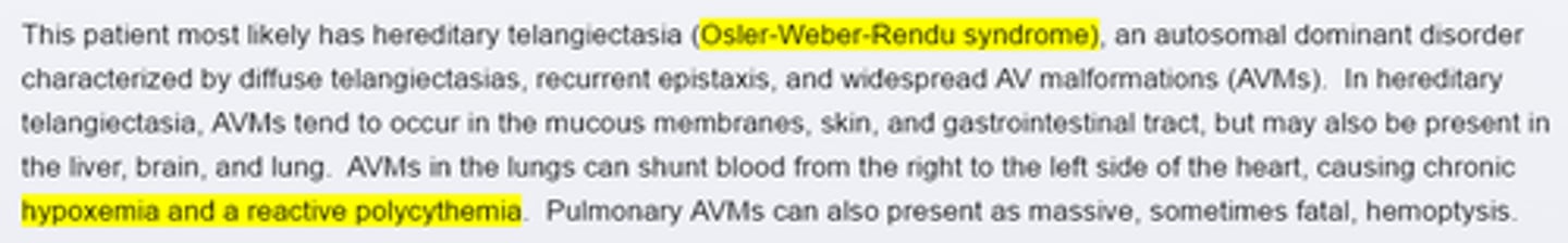 <p>- Arterovenous shunting</p>