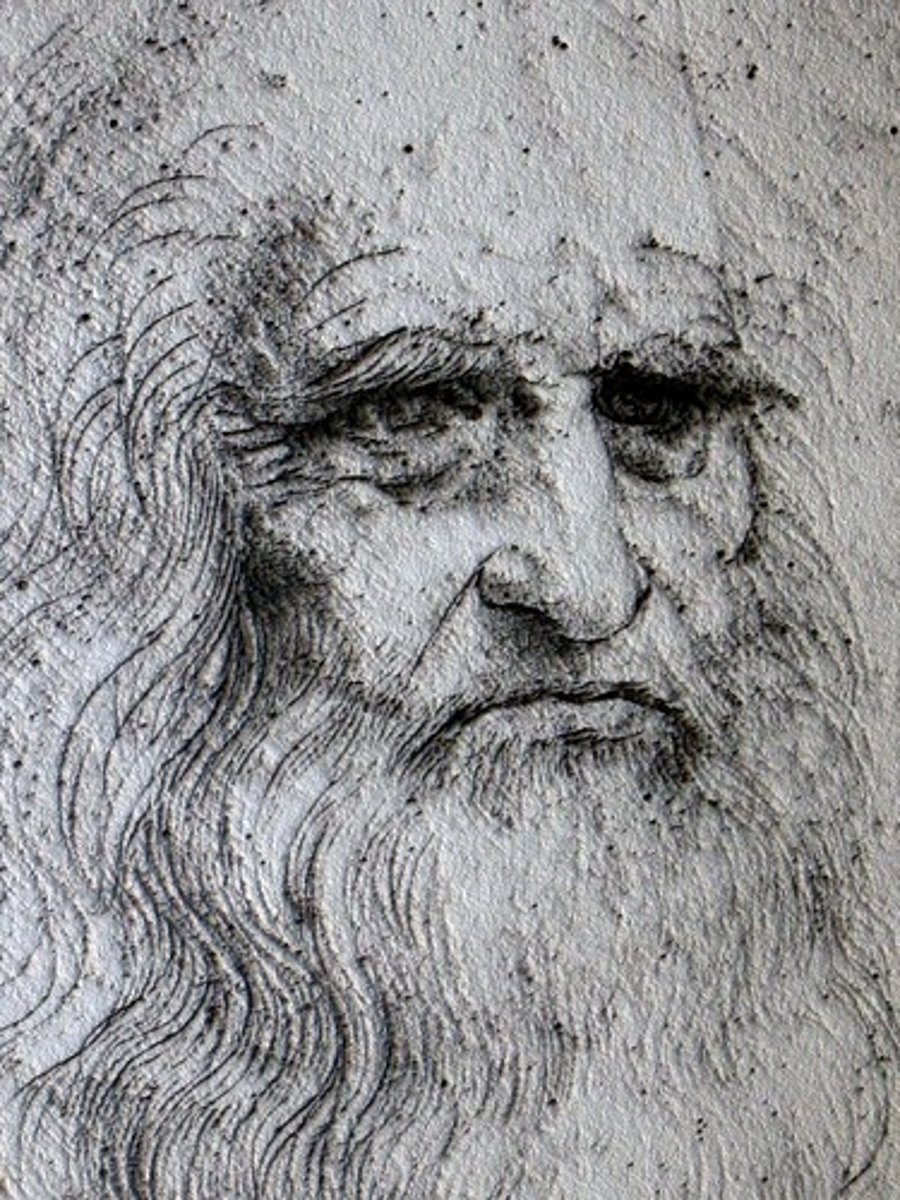 <p>Italian painter, engineer, musician, and scientist. The most versatile genius of the Renaissance, Leonardo filled notebooks with engineering and scientific observations that were in some cases centuries ahead of their time.</p>