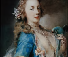 <p>Rococo pastel portrait; elegance and femininity. </p>