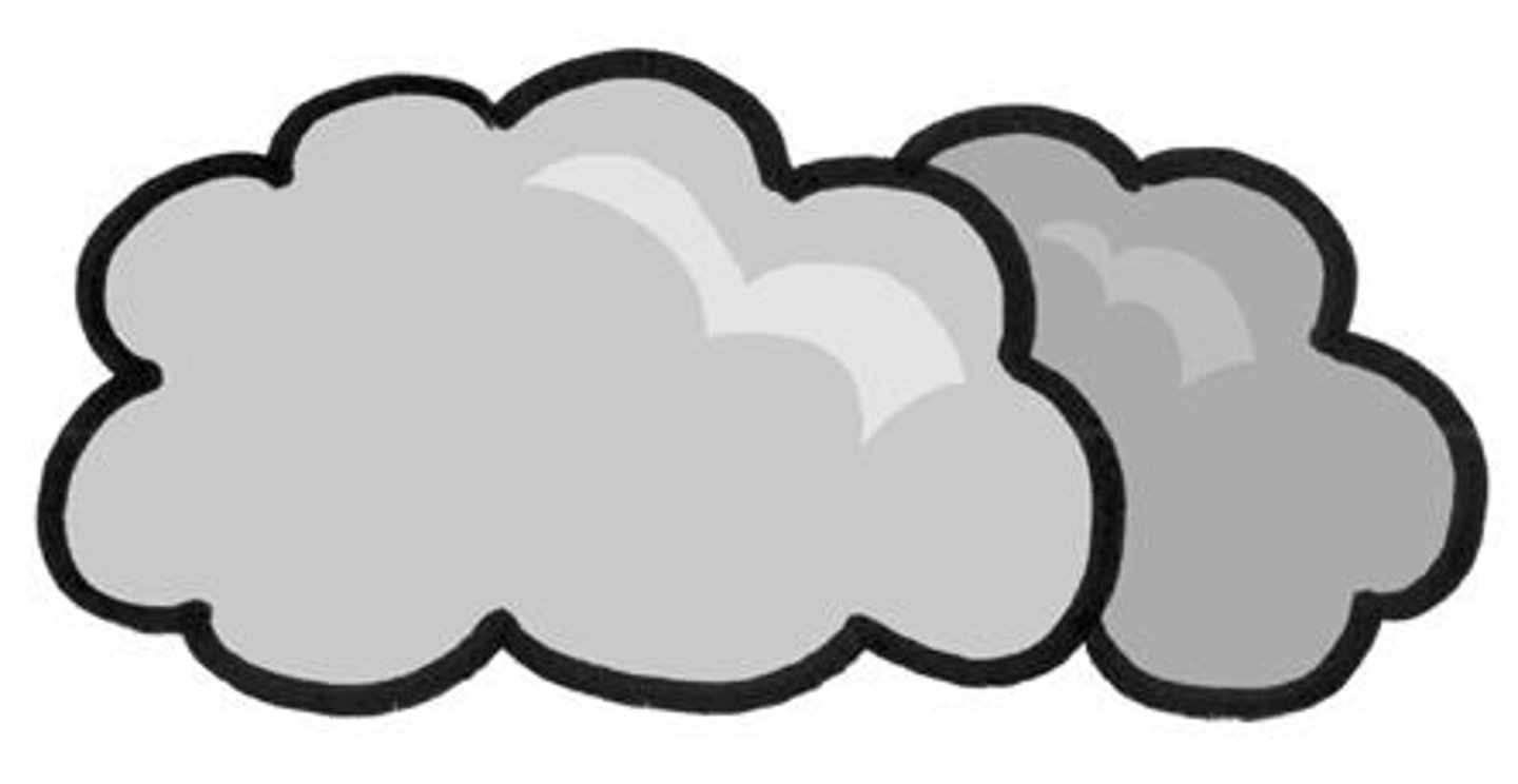 <p>It's cloudy.</p>