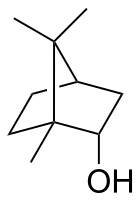 <ul><li><p>Bicyclic compound that is found in plants and used in medicine</p></li><li><p>Can be oxidized into camphor </p></li></ul><p></p>