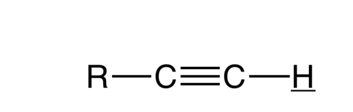 <p>terminal alkyne</p>
