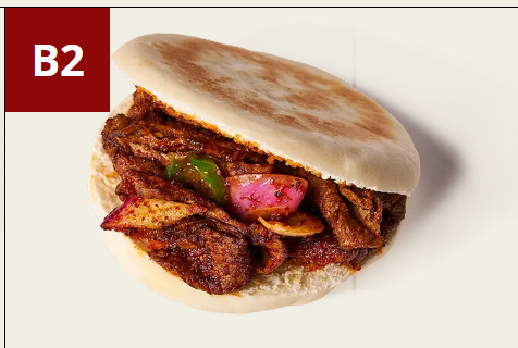 <p>B2- Spicy Cumin Lamb Burger</p>