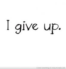 <p>to give up / bail / cease from doing</p>