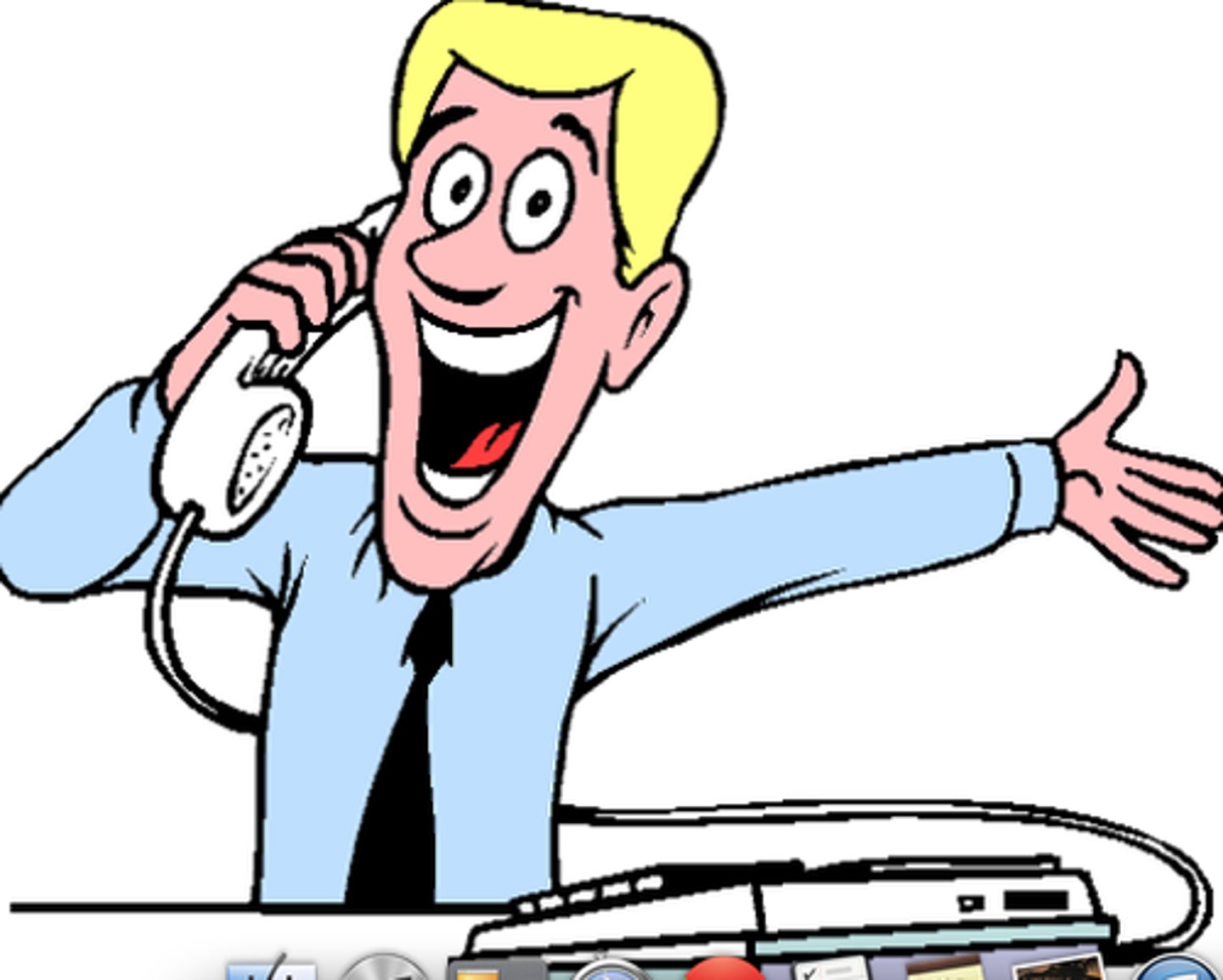 <p>to answer the phone</p>