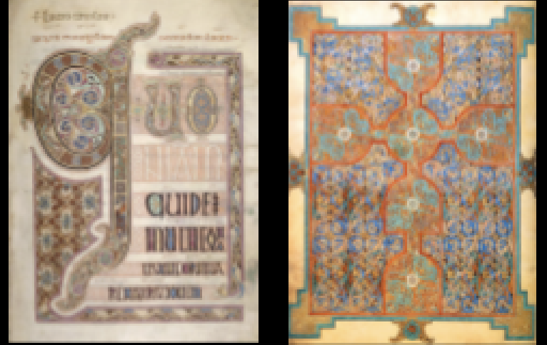 <p>LINDISFARNE GOSPELS</p>