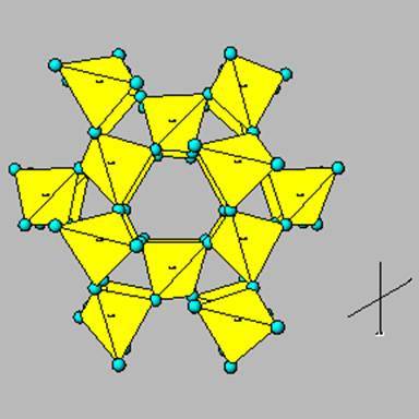 <p>Where the tetrahedrons are bonded in a complex three dimensional network (i.e. felspar, quartz)</p>