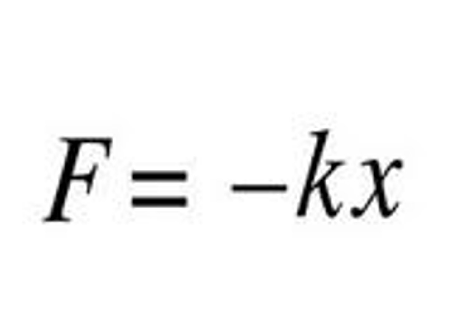 <p>a special spring where the restoring force is proportional to the distance the spring is stretched or squished</p>
