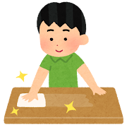 <p>しょくたくをかたずける</p><p>clear the table</p>