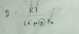 r gas const t temp const  mu viscosity    a socket radius(see 8)