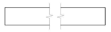 indicate the cutoff of a drawing partition