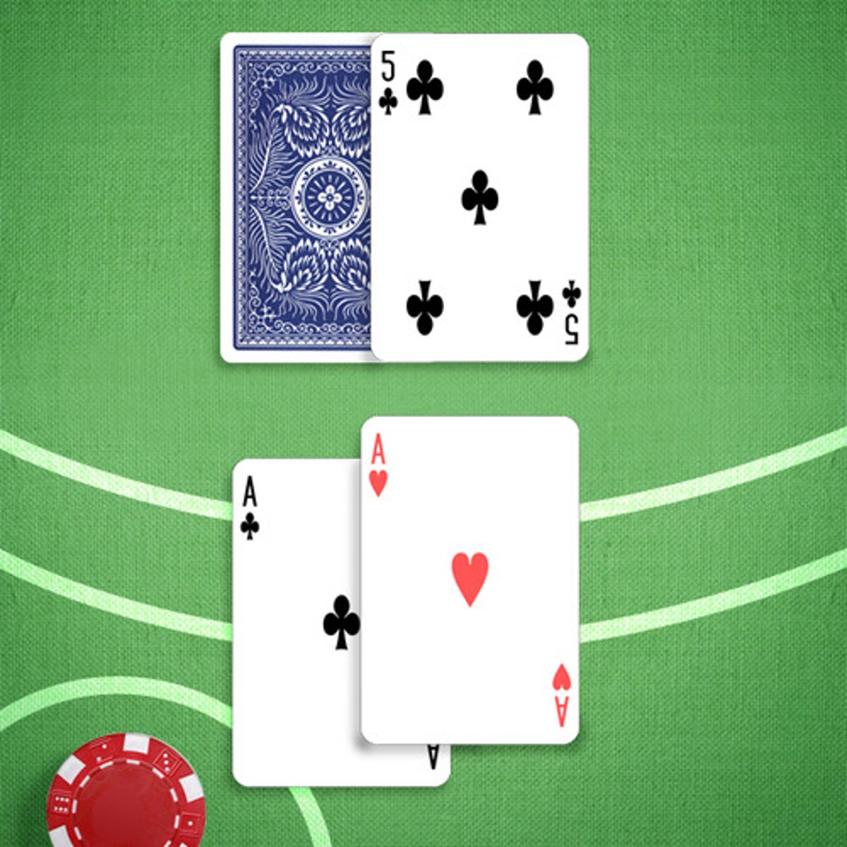 <p>You: A,A</p><p>Dealer's Upcard: 5</p>