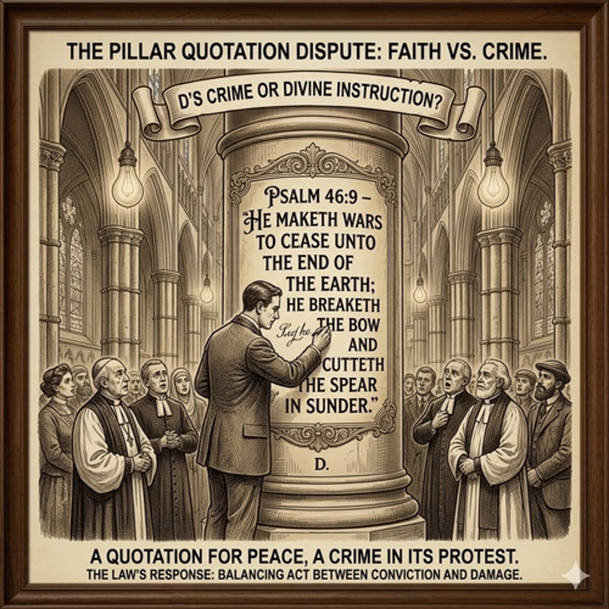 <p>Chapter: Self Defence (Believed Necessary to Use Force)</p><p>Facts: D wrote a biblical quotation in a pillar in Westminster using preventing the Iraq war (a crime in his eyes).</p><p>Principle: The defence provided by CLA s3 is only available in relevant crimes committed by the use of force. The act committed was insufficient to amount to force within this section.</p>