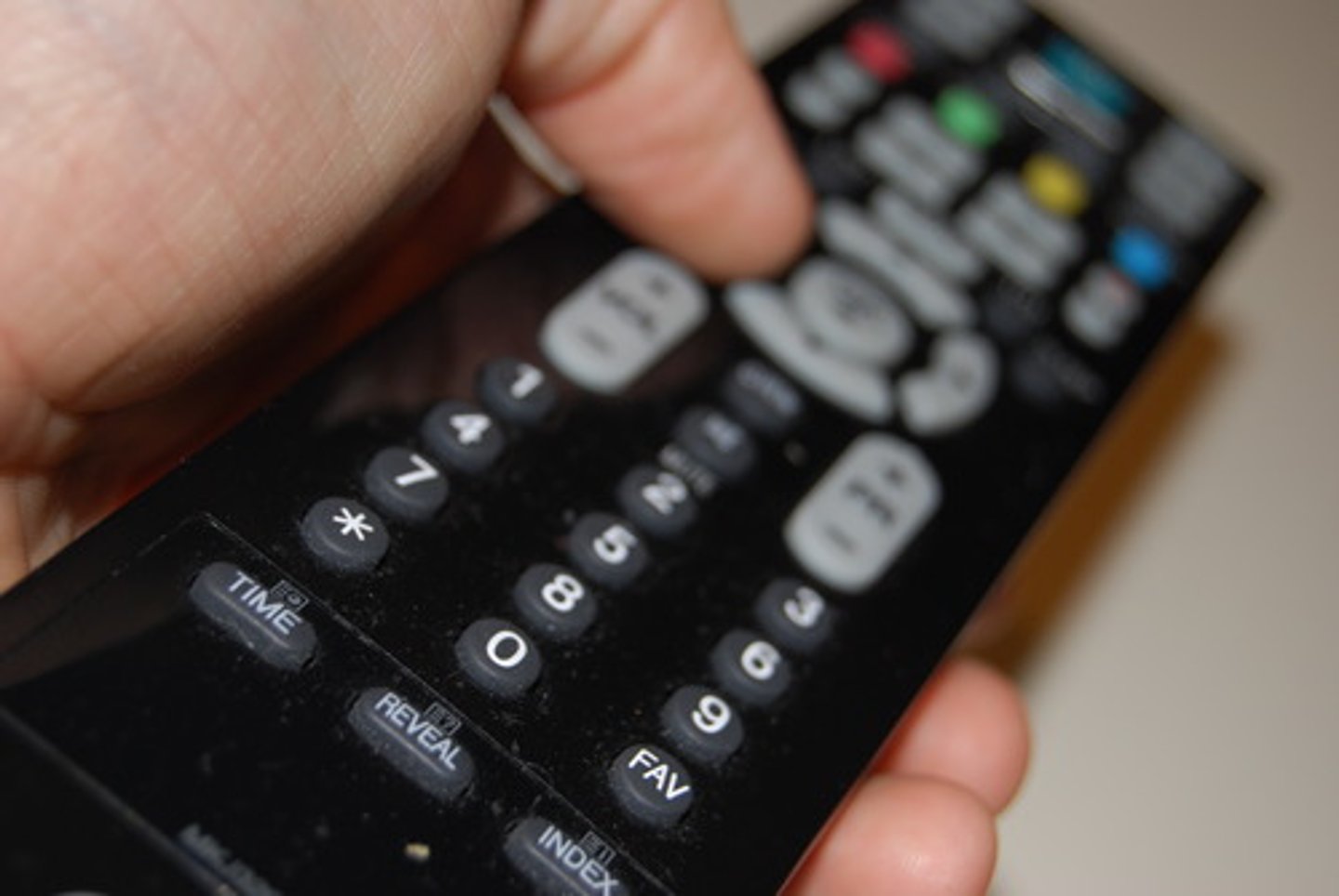 <p>the remote control</p>