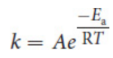 <p>much more quantitatively rigorous analysis of the collision theory</p><p>where k is the rate constant of a reaction, A is the frequency factor, Ea is the activation energy of the reaction, R is the ideal gas constant, and T is the temperature in kelvin.</p>