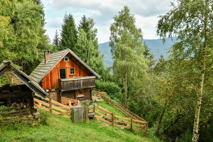 <p>কটেজ বা কুঁড়েঘর </p><p>Ich Buche eine Hütte in der Wanl. </p>
