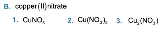 <p>What is the correct formula for each compound?</p>