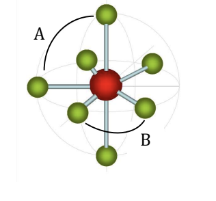 <p>Pentagonal Bi-pyramidal (90, 180, 72)</p>