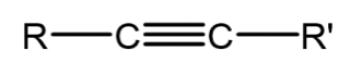 <p>A hydrocarbon containing 2 degrees of unsaturation</p>
