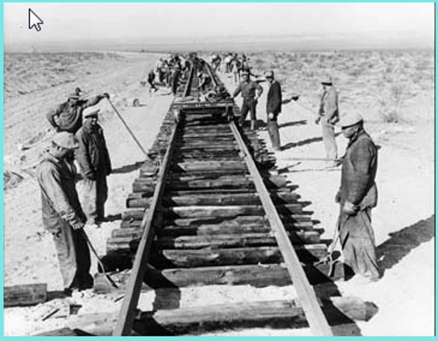 <p>The railroad line that built tracks westward from Omaha, Nebraska.</p>