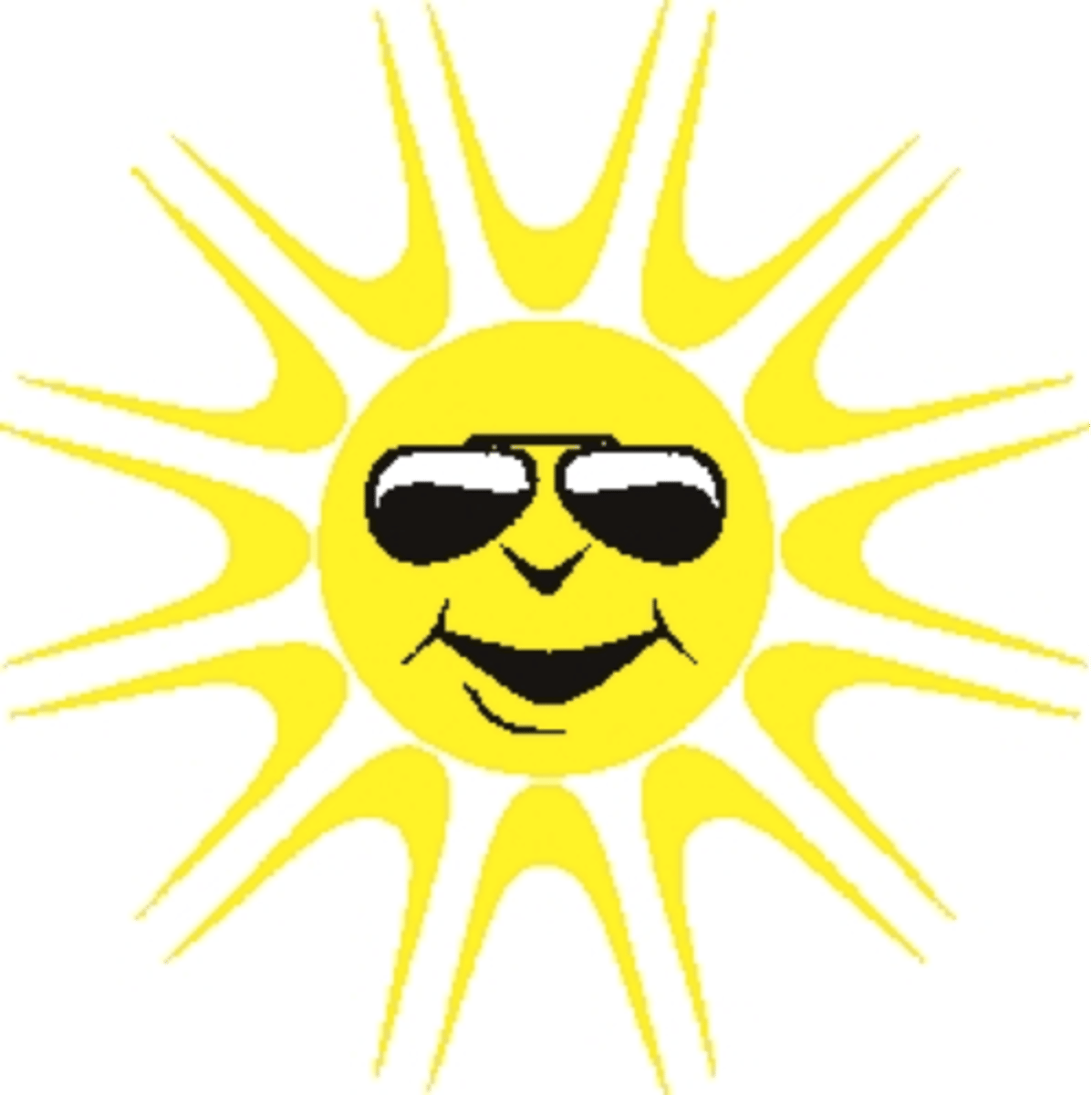 <p>It's sunny.</p>