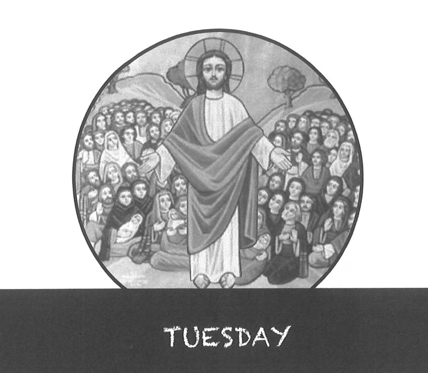 Tuesday 

What do we commemorate on Tuesday that is not mentioned in the holy Gospels? How was this commemoration miraculous?