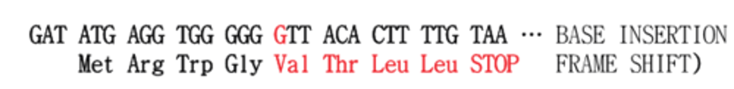 <p>Write the abbreviation at the genomic level (base 13 is originially a T)</p>