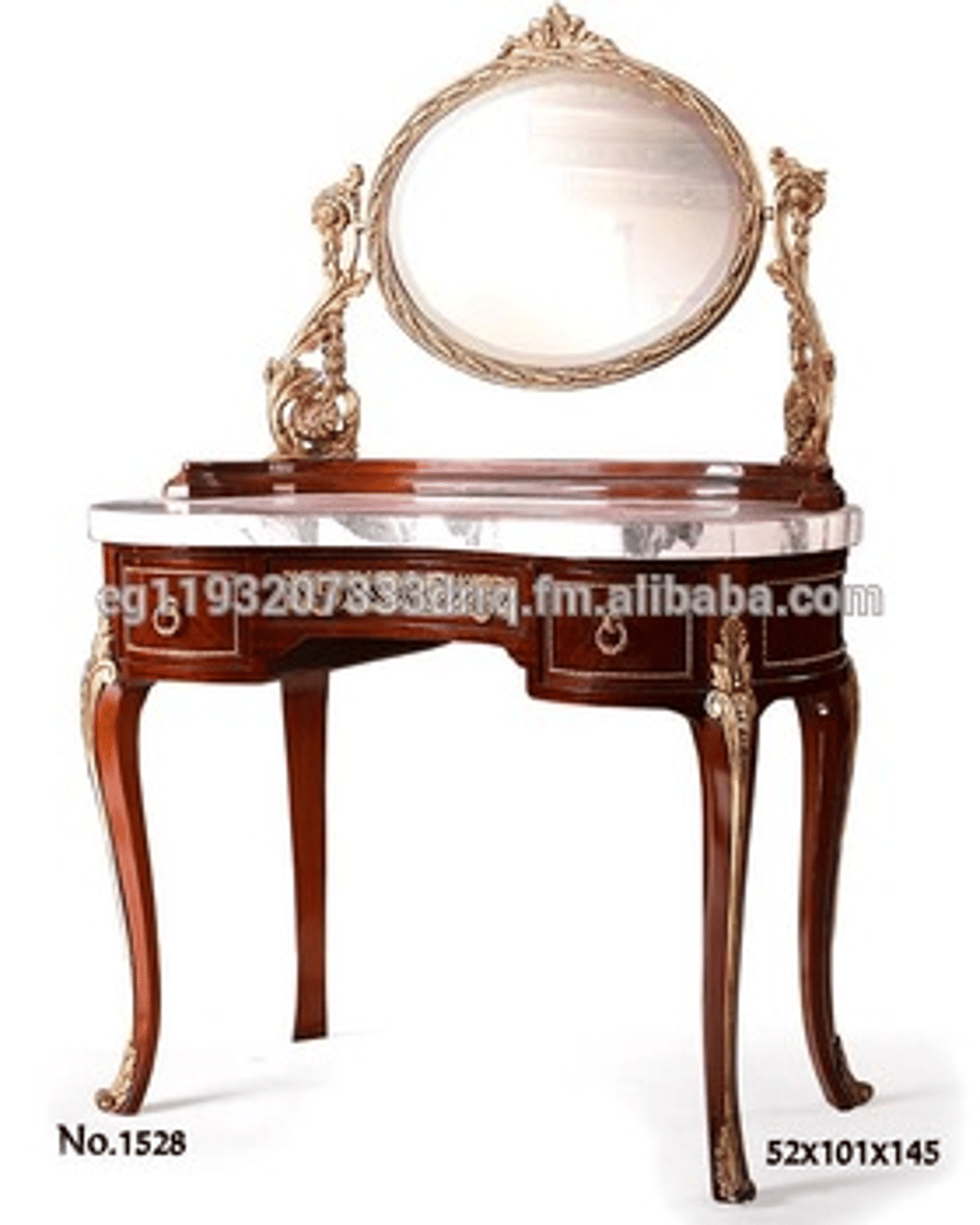 <p>French Rococo (Louis XV)</p><p>The dressing table with drawers that opened to reveal a mirror</p>
