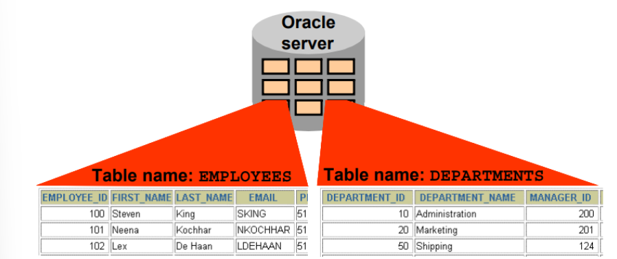 <ul><li><p>It is a collection of relations or two-dimensional tables.</p></li><li><p>Allows tables to be related by means of a common field.</p></li><li><p>As few as two tables can be considered a relational database if they share a common field</p></li></ul><p></p>