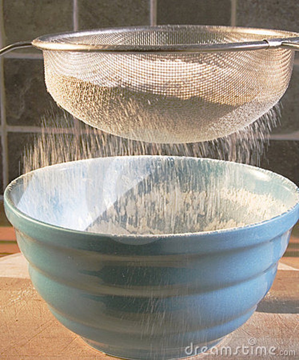 <p>to sift</p>