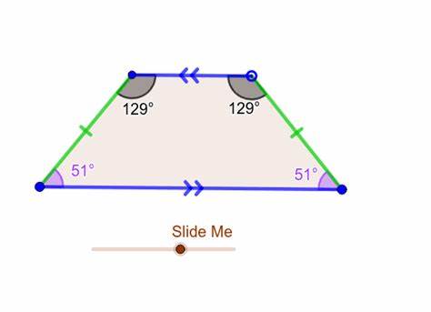 <ul><li><p>each pair of base angles is congruent.</p></li></ul><p>OR</p><ul><li><p>one pair of congruent base angles</p></li></ul><p></p>