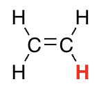 <p>H on SP2 carbon</p>
