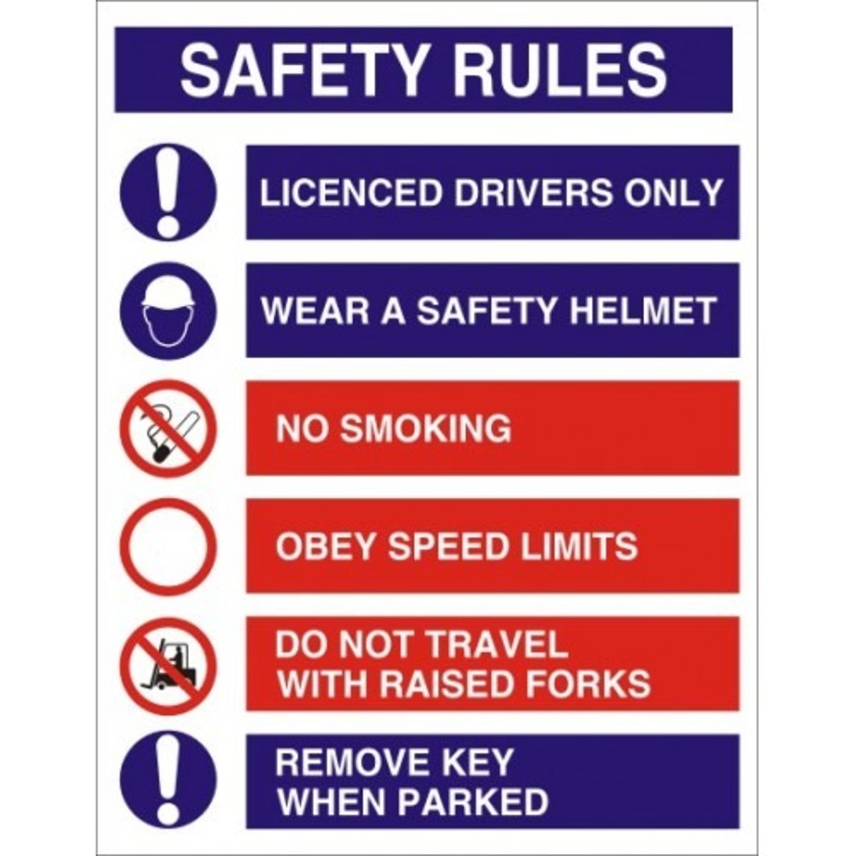<p>obey all the rules or laws relating to safety</p>