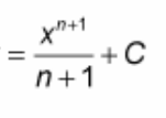 <p>? = {[x^(n+1)] / [n + 1]} + C</p>