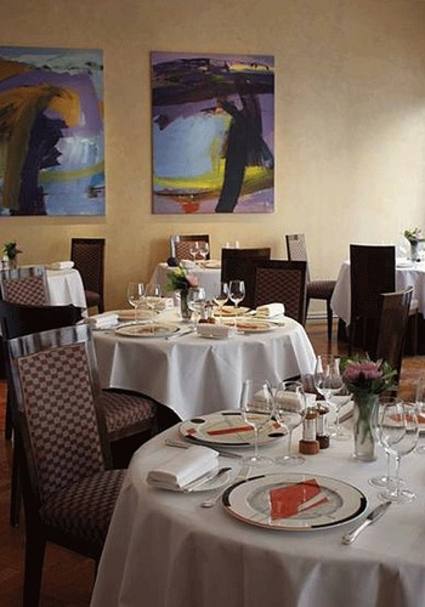 <p>those tables (over there)</p>