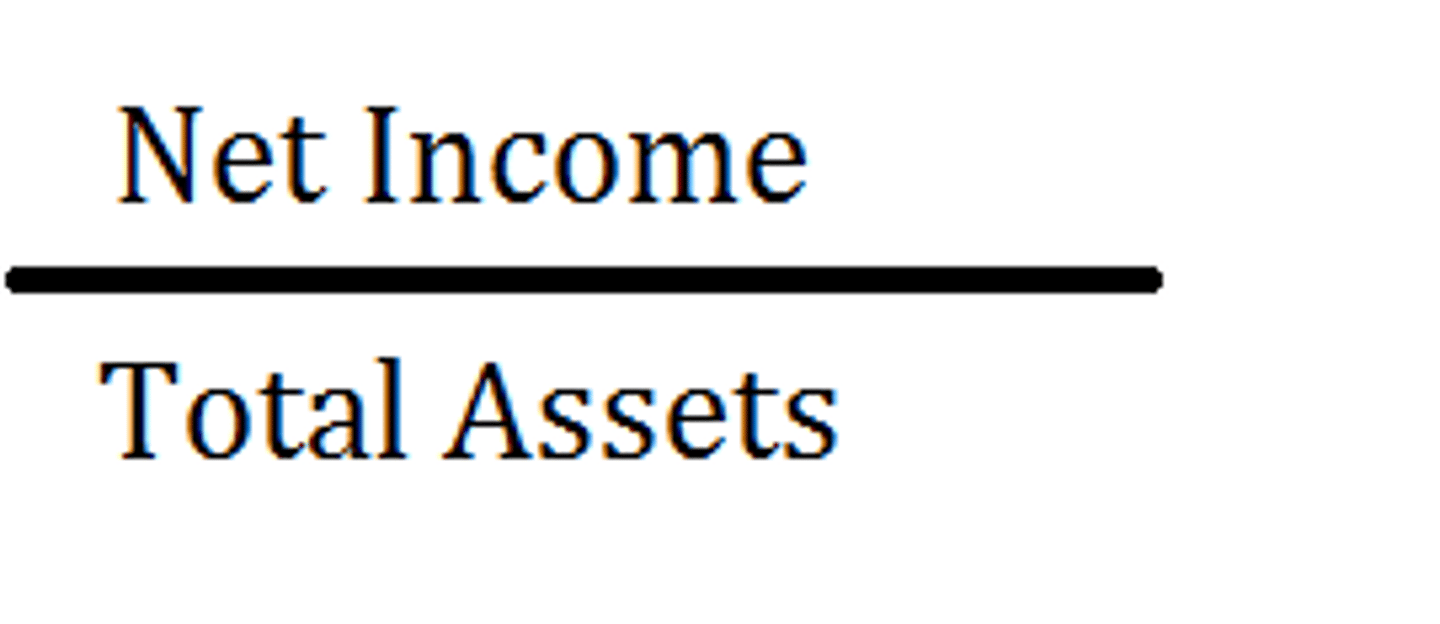 <p>measures a company's profitability</p>
