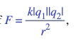 <p>Electrostatic force between charges is</p>