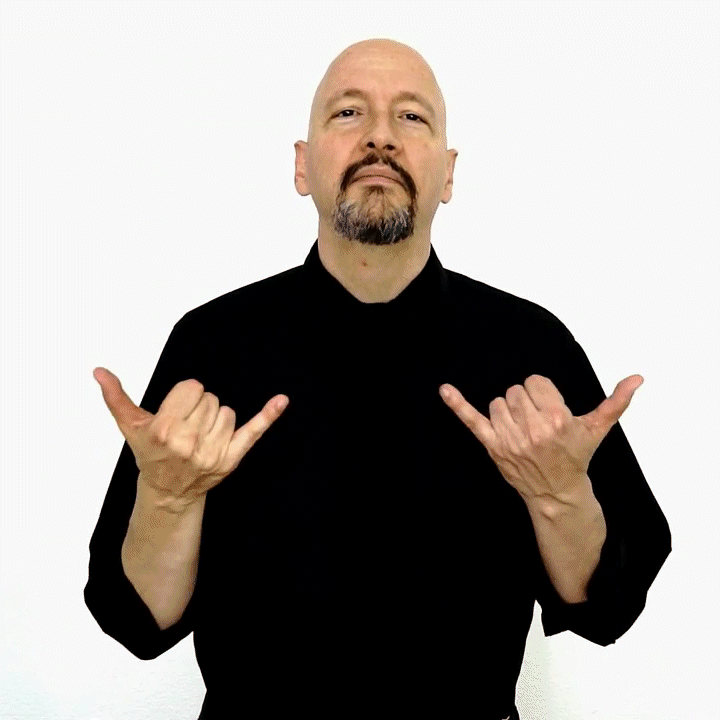 <p>move hands downwards</p>