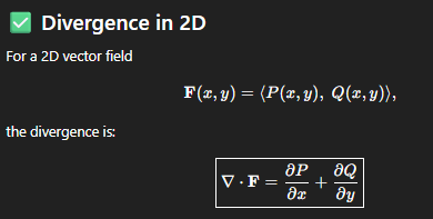 <p><span>just remember this dot product: </span>DIV(F) = <span>∇ ⋅ F</span></p>